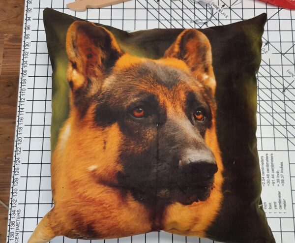 Hand Crafted Pillow Alsatian Hand Crafted Pillow Alsatian
