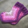 Purple Knitted Socks