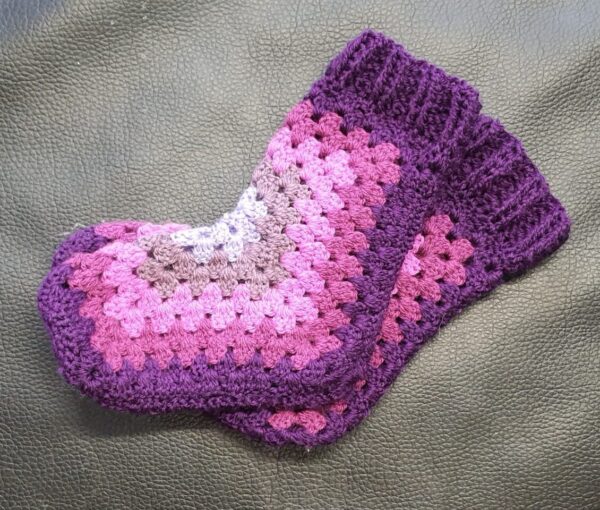 Purple Knitted Socks Purple Knitted Socks