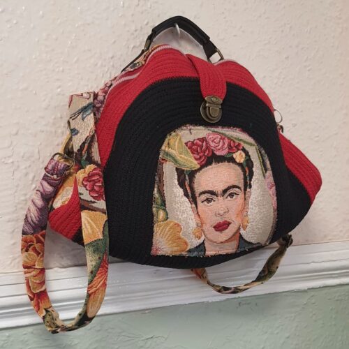 Frida Kahlo Hand Crafted Purse Black Red Frida Kahlo Hand Crafted Purse Black Red