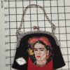 Hand-crafted Frida Kahlo Black Purse