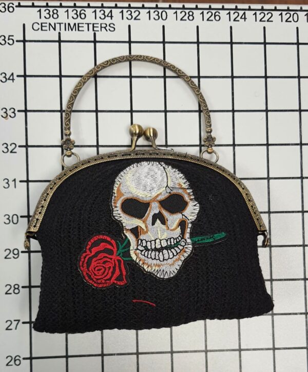 Hand-crafted Black Skull Purse Hand-crafted Black Skull Purse