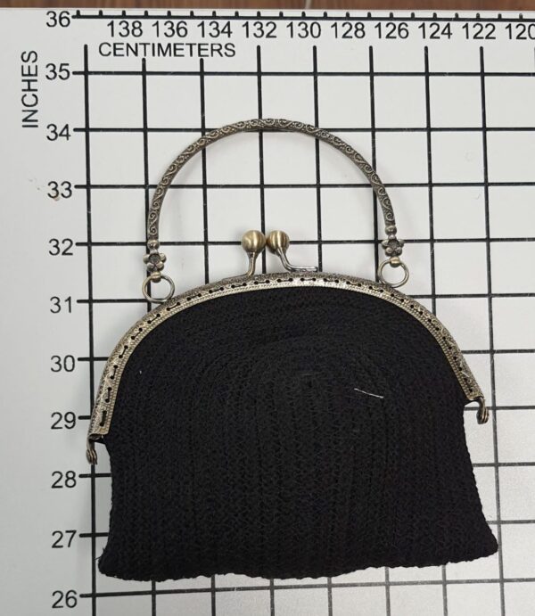 Hand-crafted Black Skull Purse Back Hand-crafted Black Skull Purse Back
