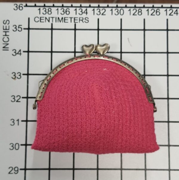 Frida Kahlo Hand Crafted Purse Pink Portrait Back Frida Kahlo Hand Crafted Purse Pink Portrait Back