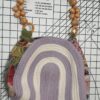 Frida Kahlo Hand Crafted Purse Purple Portrait Back Frida Kahlo Hand Crafted Purse Purple Portrait Back