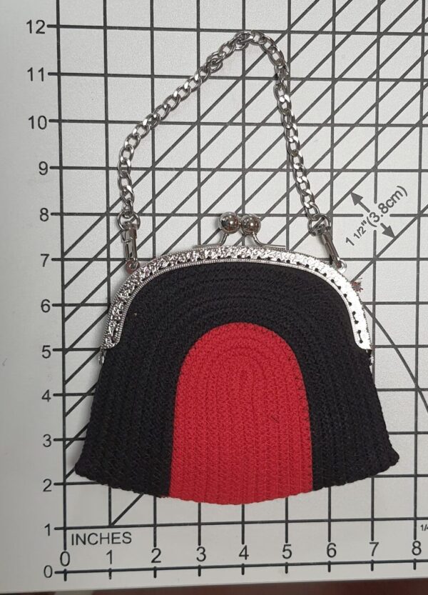 Frida Kahlo Hand Crafted Purse Black Portrait Back Frida Kahlo Hand Crafted Purse Black Portrait Back