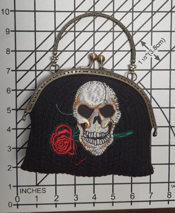 Hand-crafted Black Skull Purse Hand-crafted Black Skull Purse