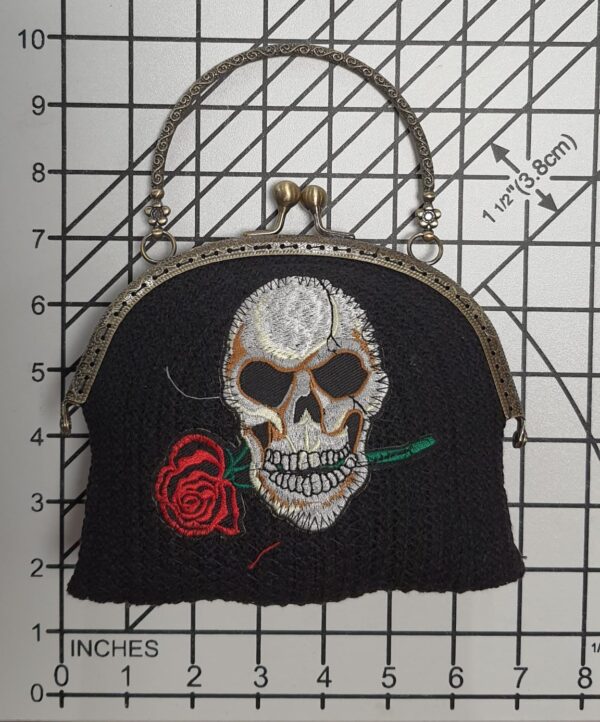 Hand-crafted Black Skull Purse Hand-crafted Black Skull Purse