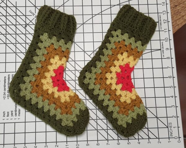Green Hand Knitted Socks Green Hand Knitted Socks
