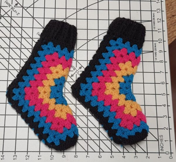 Black Hand Knitted Socks Black Hand Knitted Socks