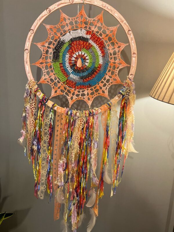 IMG-20250413-WA0024 Orange Rainbow Dreamcatcher