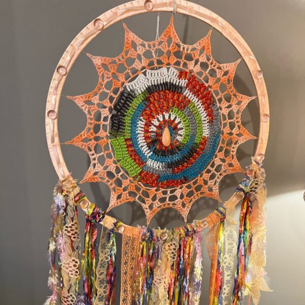 IMG-20250413-WA0025 Orange Rainbow Dreamcatcher