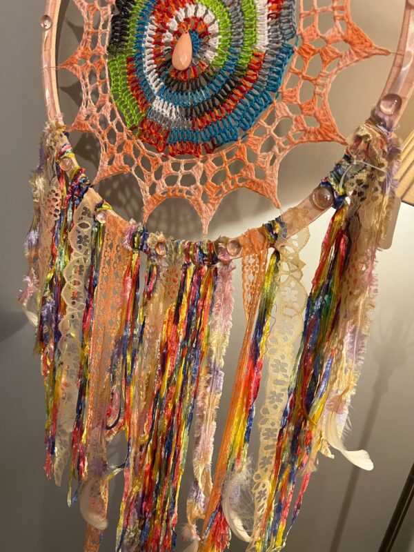 IMG-20250413-WA0026 Orange Rainbow Dreamcatcher
