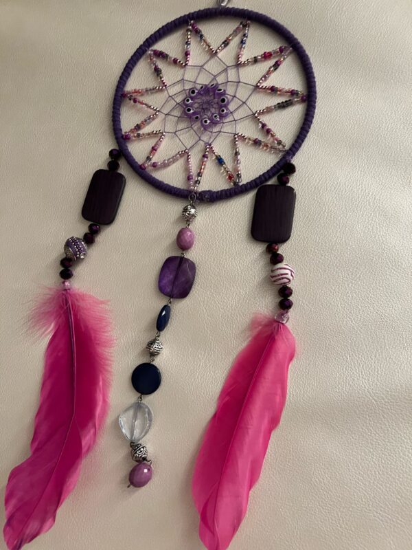IMG-20250413-WA0034 Pink Feather Dreamcatcher