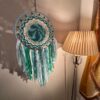 Hand Crafted Blue Green Dreamcatcher