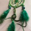 Hand Crafted Green Swirl Dreamcatcher Feathers Hand Crafted Green Swirl Dreamcatcher Feathers