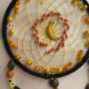 Hand Crafted Black Yellow Dreamcatcher Detail Hand Crafted Black Yellow Dreamcatcher Detail
